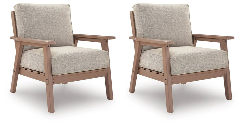 Grover Beach - Lounge Chair With Cushion (Set of 2) - Driftwood by Unique Piece Furniture