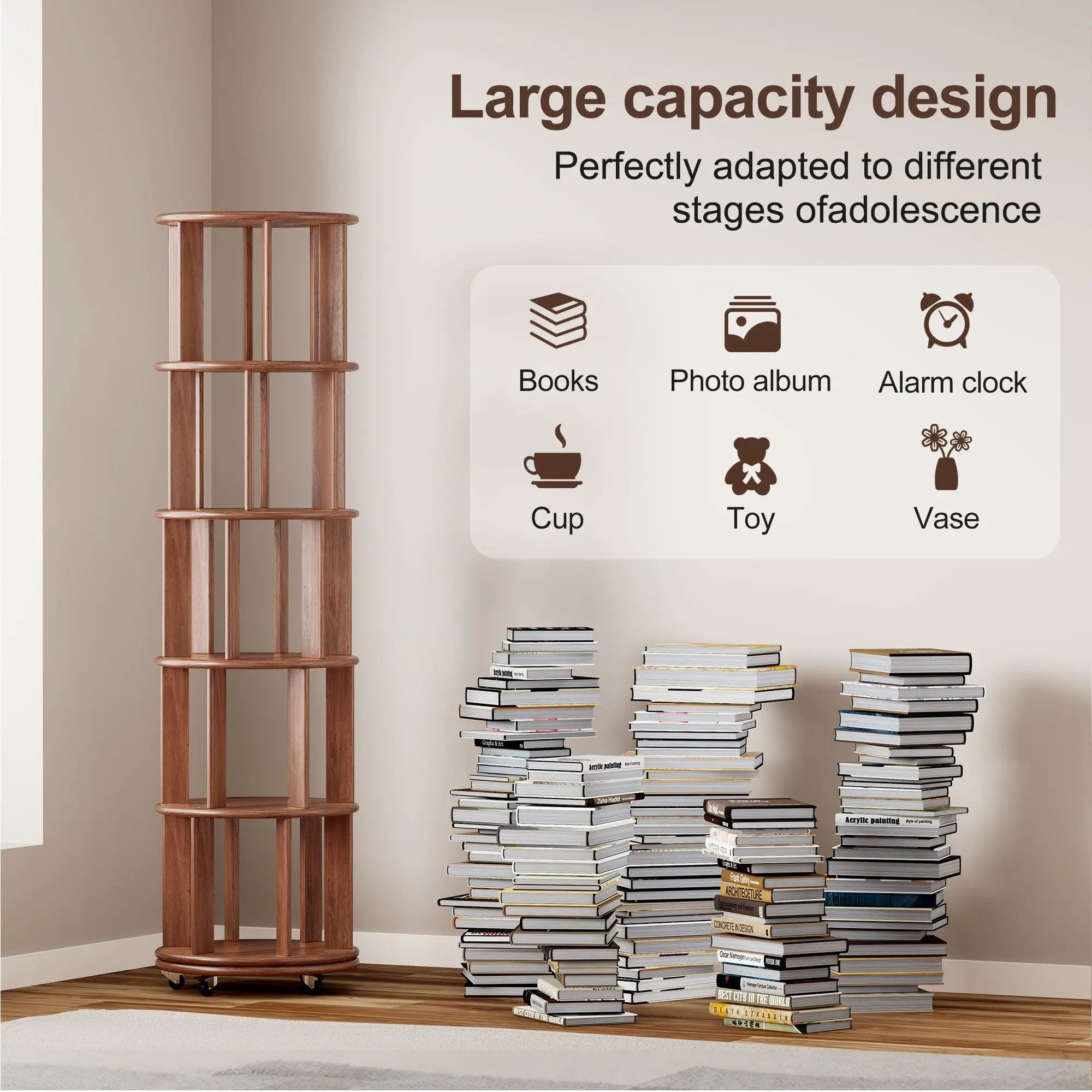 Multi Functional Double Layer Bookshelf by HouseOfZazla