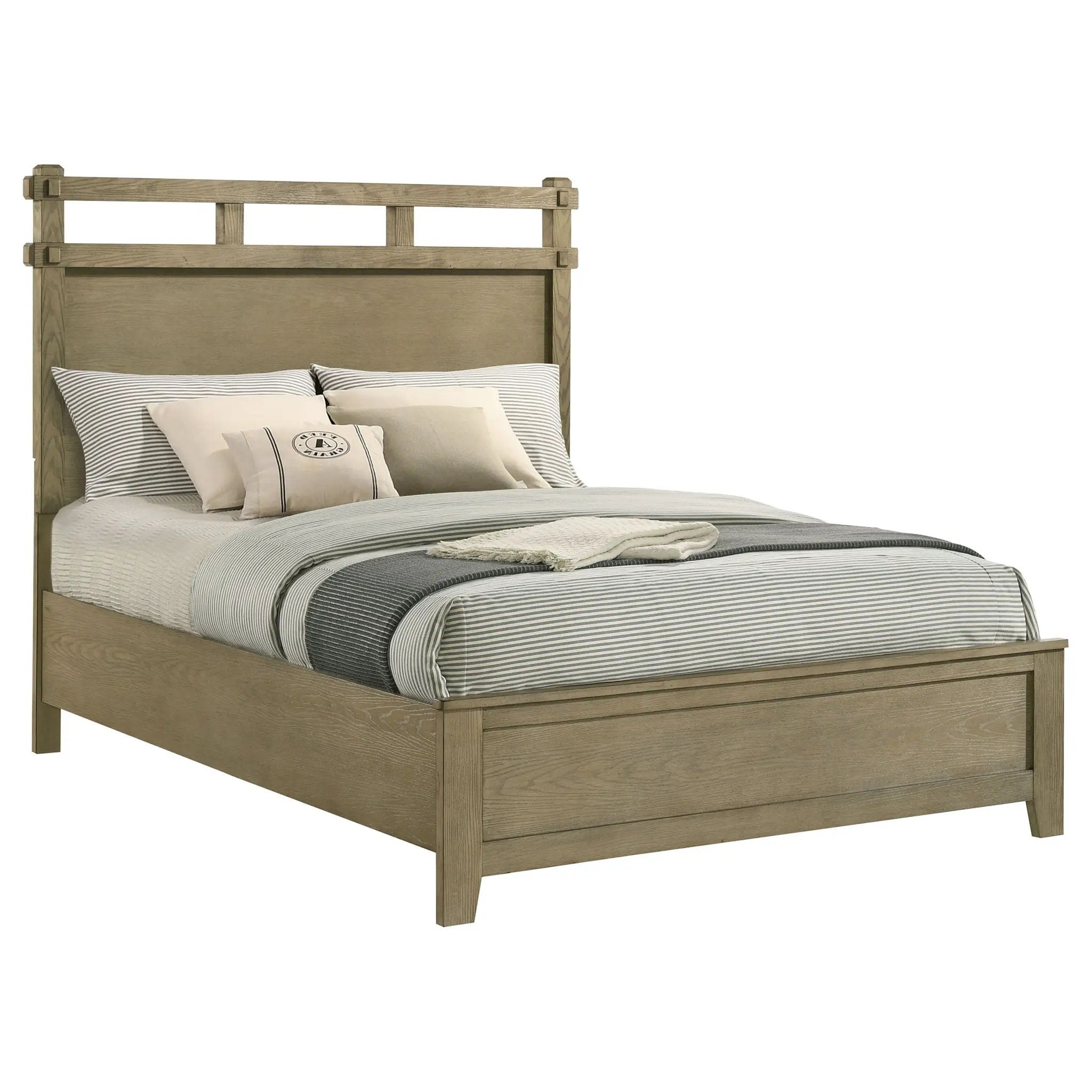 Hazlewood 61-inch Queen Panel Bed Vineyard Oak by Unique Piece Furniture