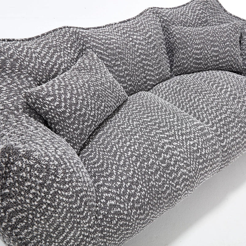 Comfortable Dual Beanbag Chair With High Resilience Foam Core For 2 People by HouseOfZazla
