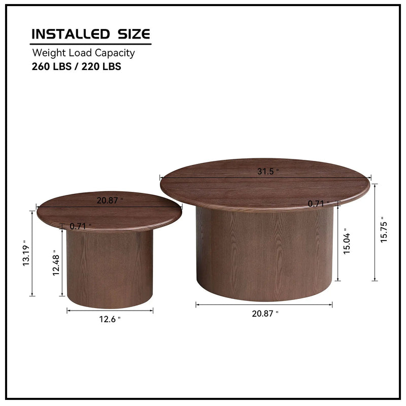 Coffee Table Set of 2 by HouseOfZazla