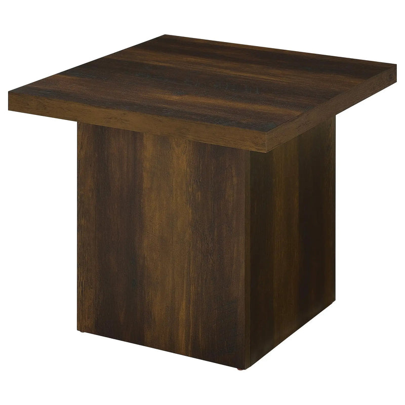 Devar 2-piece Square Coffee and End Table Set Dark Pine by Unique Piece Furniture