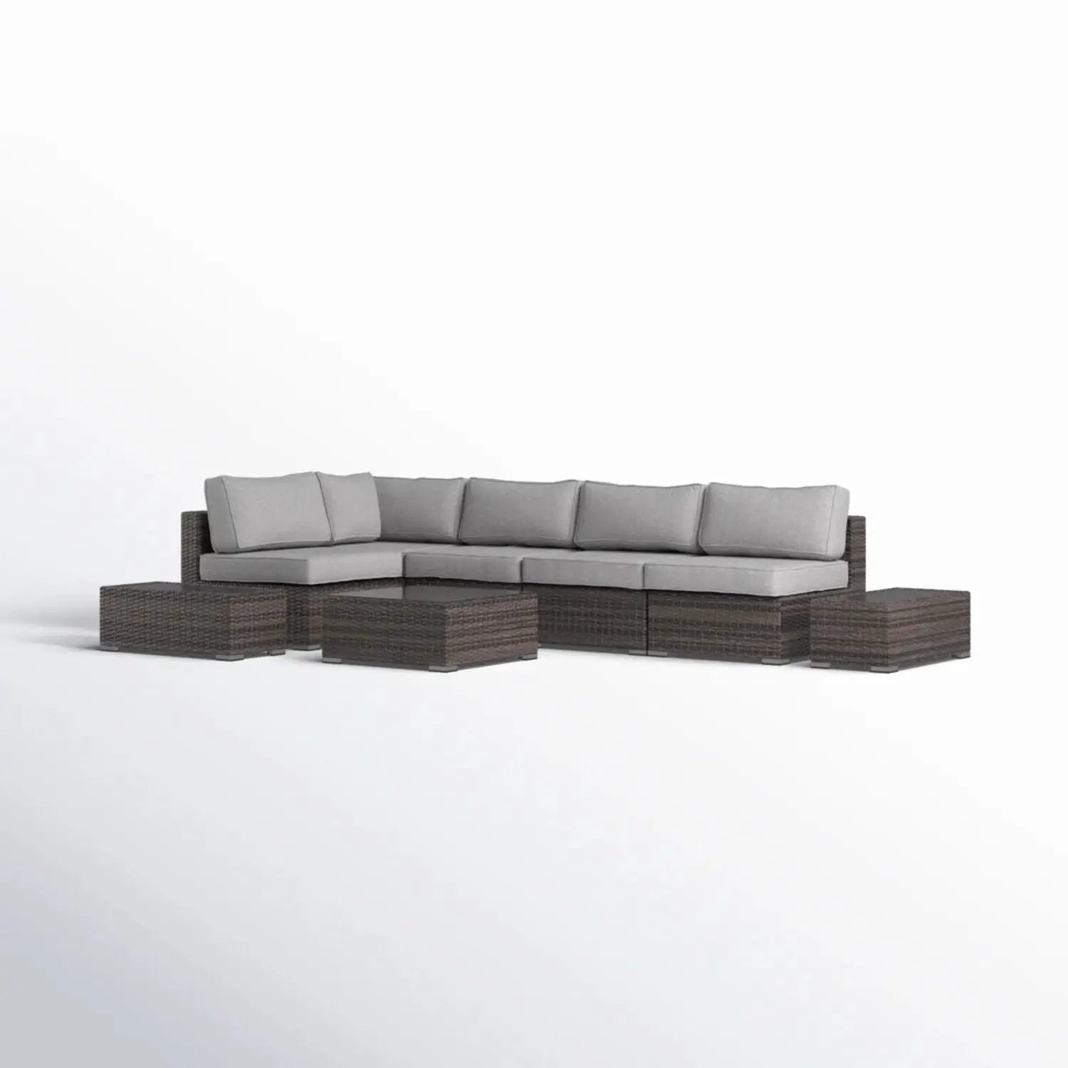 Wicker Sectional Seating Group With Cushions by HouseOfZazla