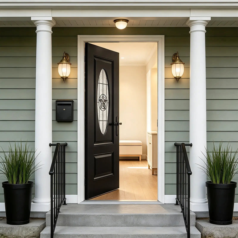 36"x80" Fiberglass Front Door by HouseOfZazla
