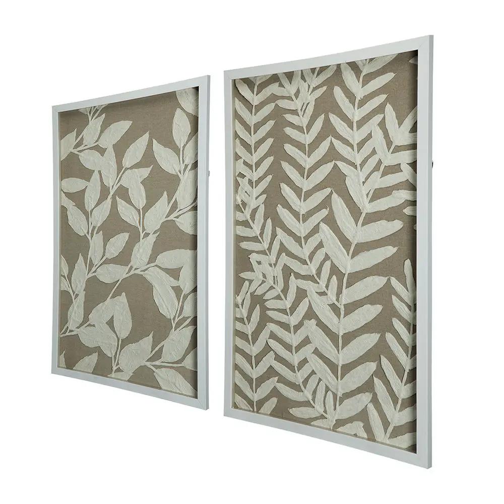 Shadow Box Wall Decor (Set of 2) - White by HouseOfZazla
