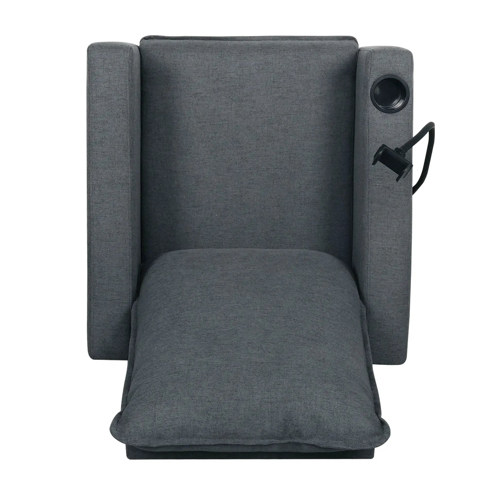 Recliner Chairs For Adults, Adjustable Recliner Sofa With Mobile Phone Holder & Cup Holder, Modern Reclining Chairs Fabric Push Back Recliner Chairs For Living Room, Bedroom by HouseOfZazla