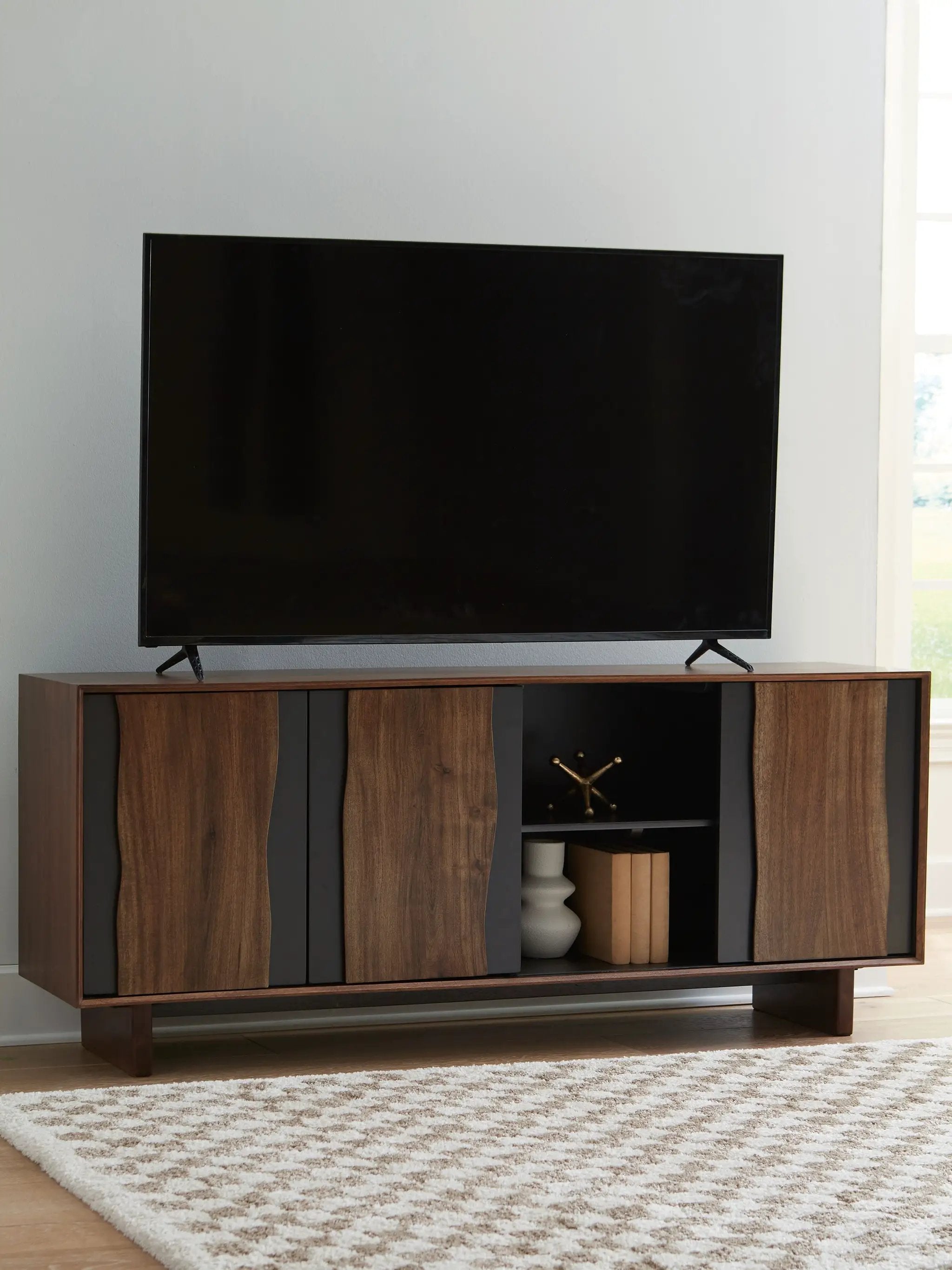 Welby - Accent Cabinet - Brown / Charcoal by Unique Piece Furniture