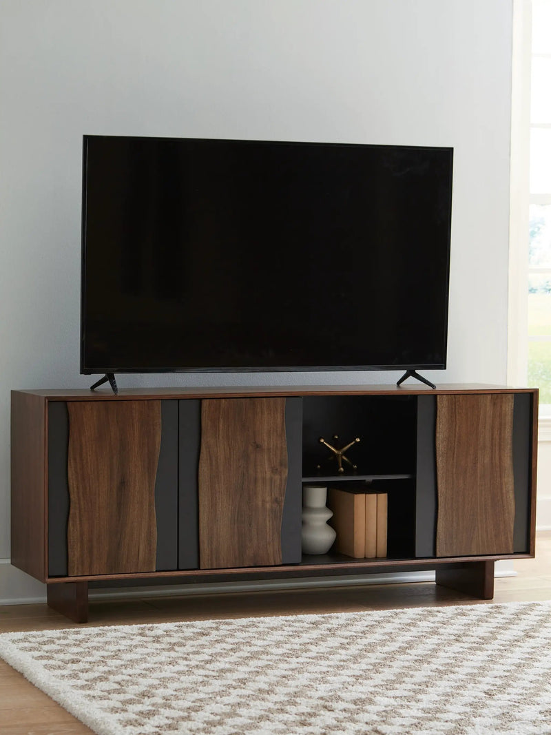 Welby - Accent Cabinet - Brown / Charcoal by Unique Piece Furniture