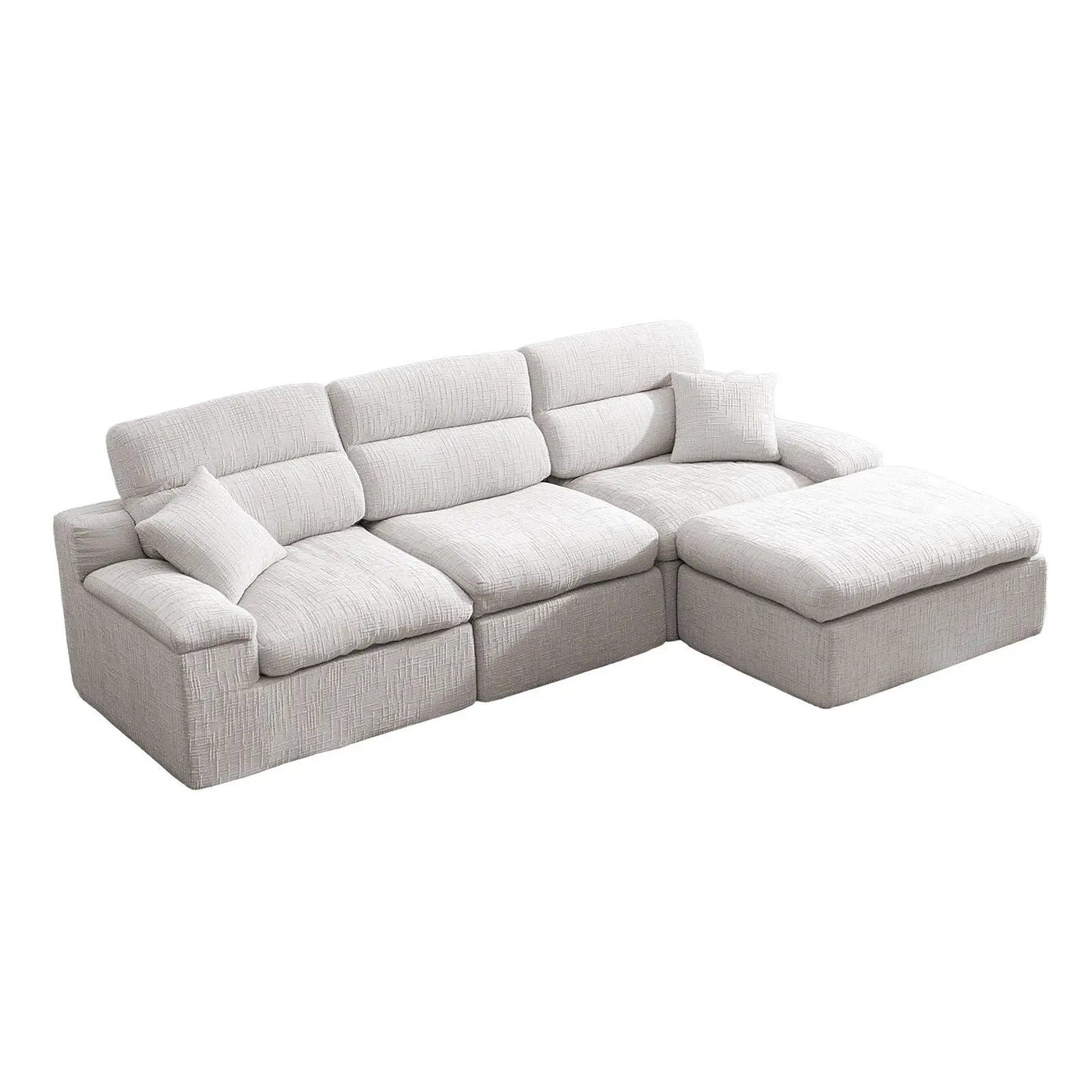 Corner Chaise Sofa With High Backrest by HouseOfZazla