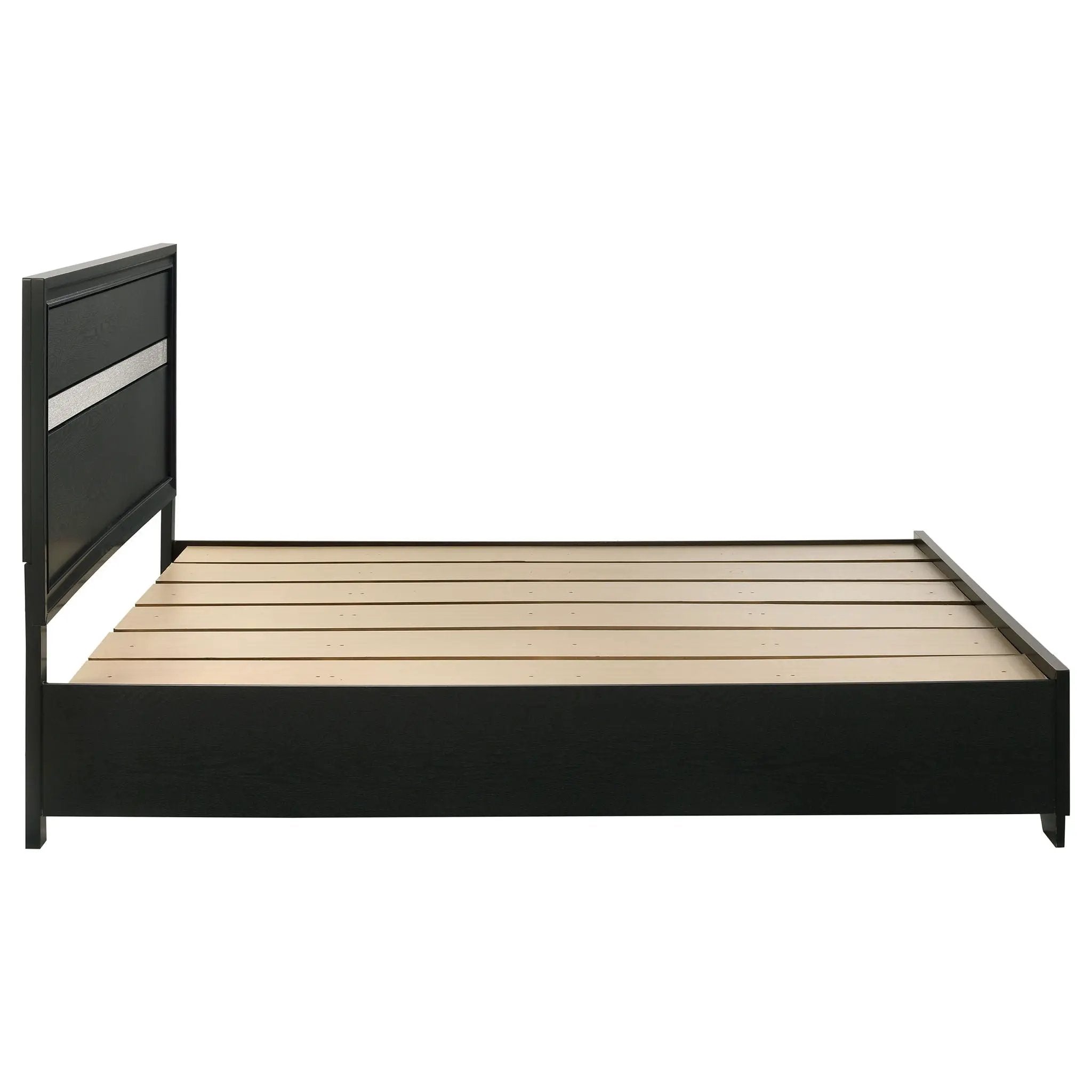 Miranda 51-inch Wood California King Storage Panel Bed Black by Unique Piece Furniture