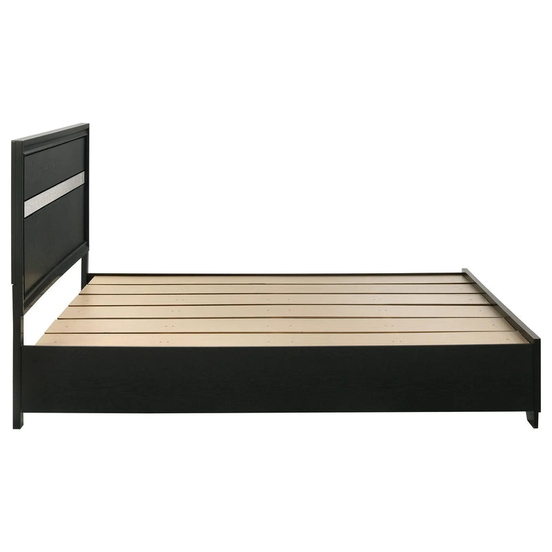 Miranda 51-inch Wood California King Storage Panel Bed Black by Unique Piece Furniture