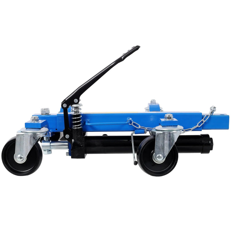 Hydraulic Car Wheel Dolly (Set of 2) With Foot Pedal Lift, 1, 500Lbs Capacity - Black / Blue by HouseOfZazla