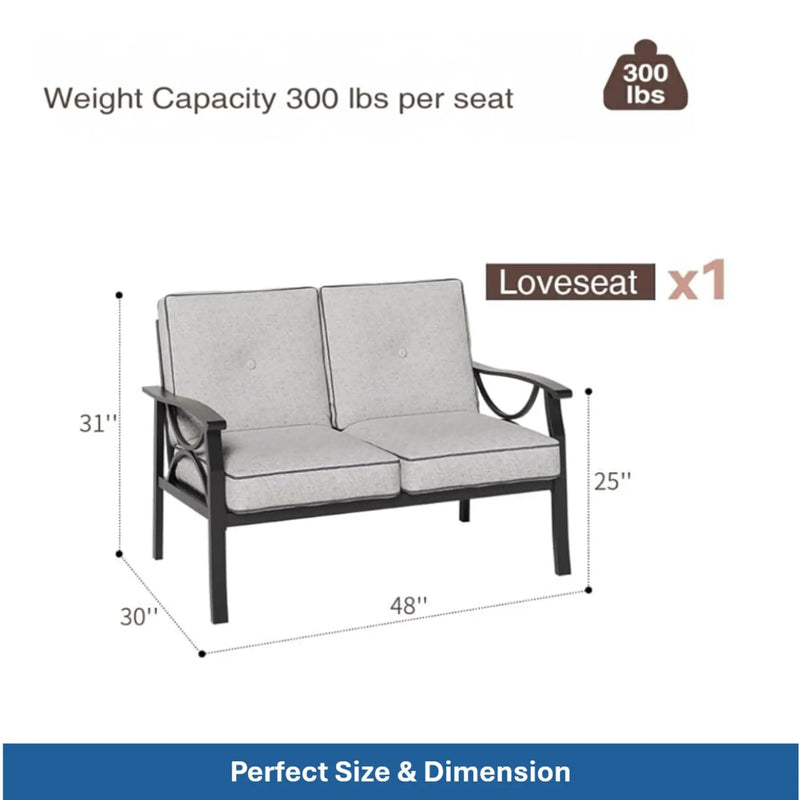 Patio Furniture Set & Coffee Table And Cushions For Backyard by HouseOfZazla