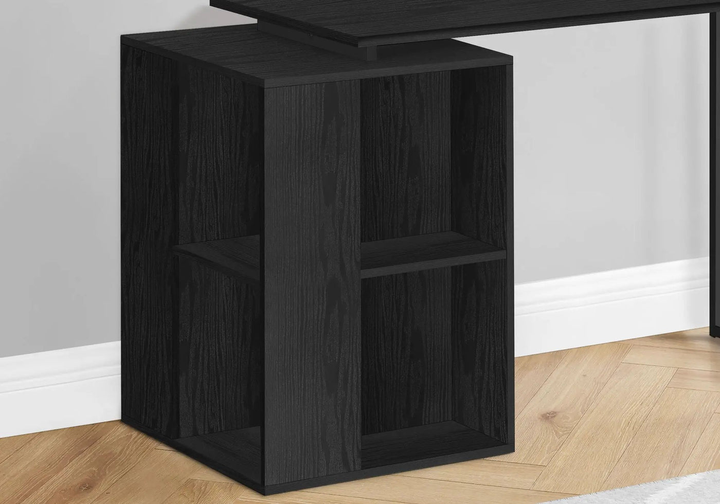 Computer Desk, Home Office, Left, Right Set-Up, Storage Shelves, Work, Laptop, Contemporary, Modern by Unique Piece Furniture