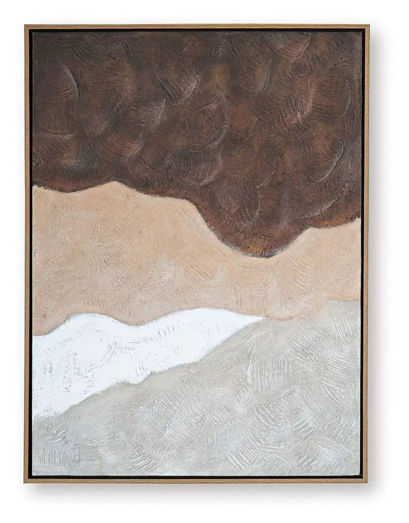 Fanthorne - Wall Art - Tan / Brown / White by Unique Piece Furniture