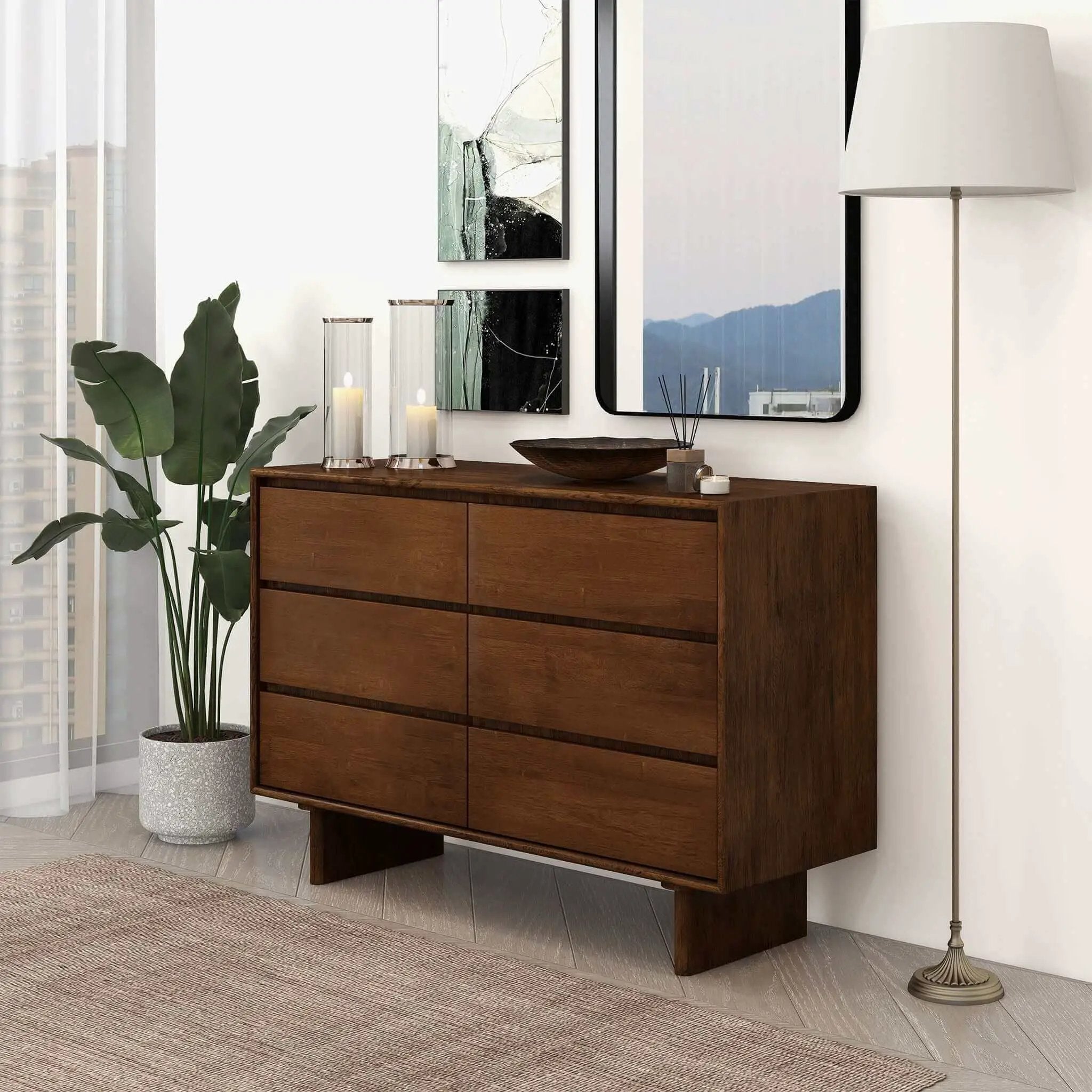 Dubrovnik - Dresser With 6 Drawers - Brown by HouseOfZazla