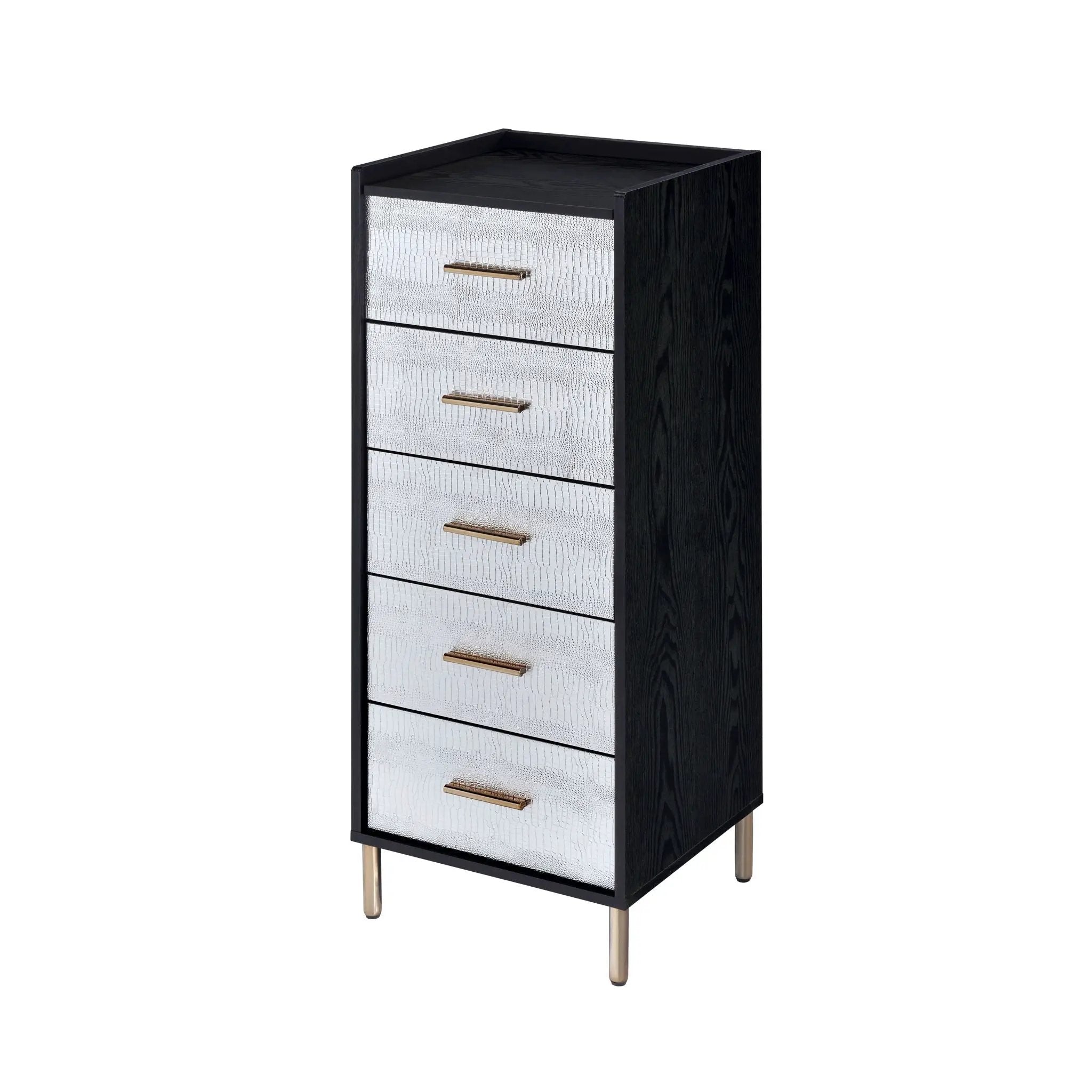 Myles - Jewelry Armoire - Black / Silver / Gold by Unique Piece Furniture