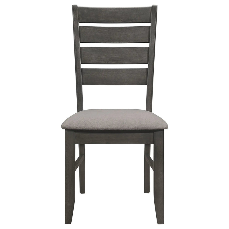 Padded Seat Side Chairs With Tapered Slats (Set of 2) by HouseOfZazla