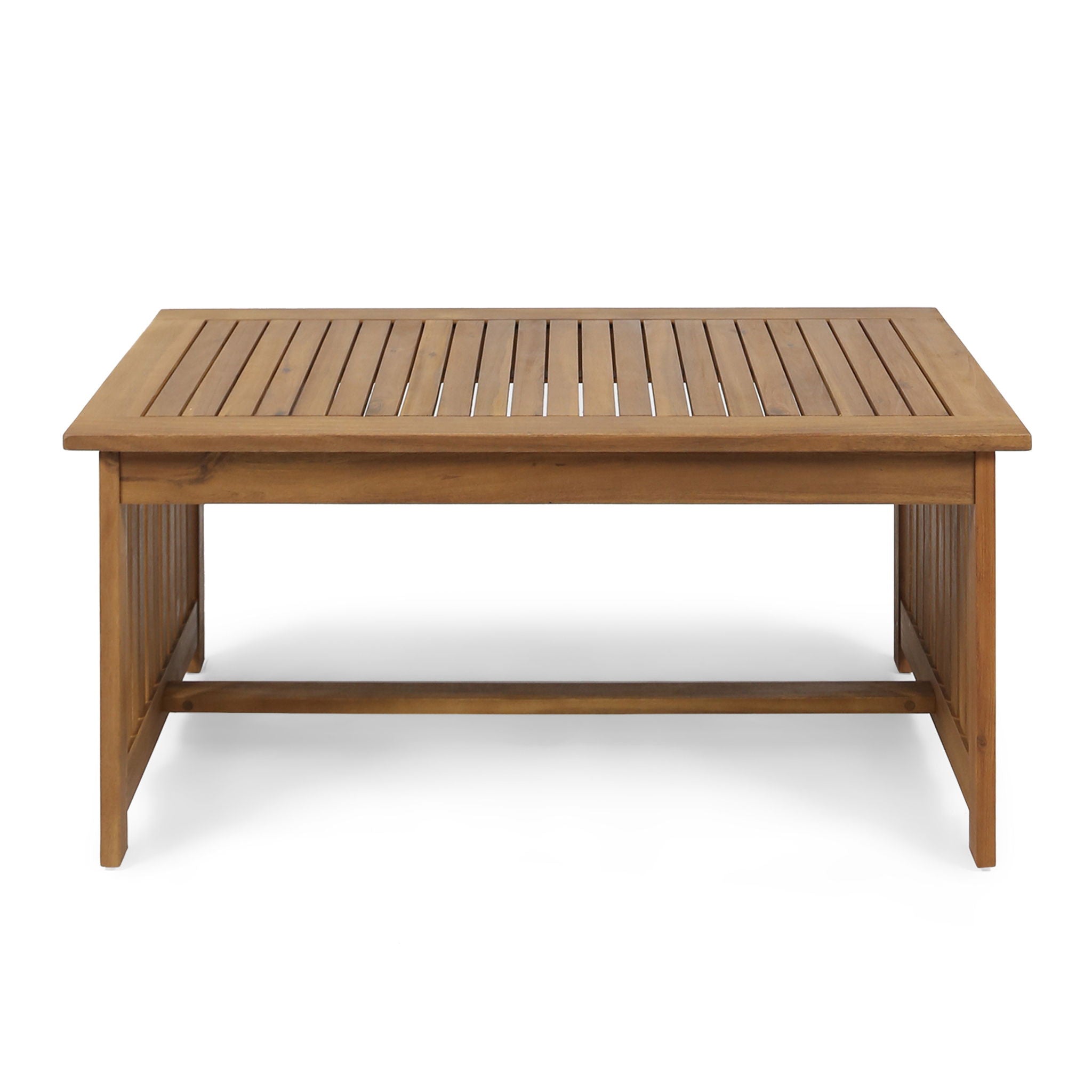 Acacia Wood Rectangular Patio Coffee Table For Outside by HouseOfZazla