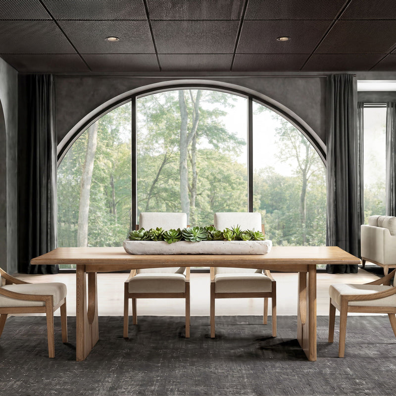 Carmel - 8 Seater Dining Table - Antique Brown by HouseOfZazla