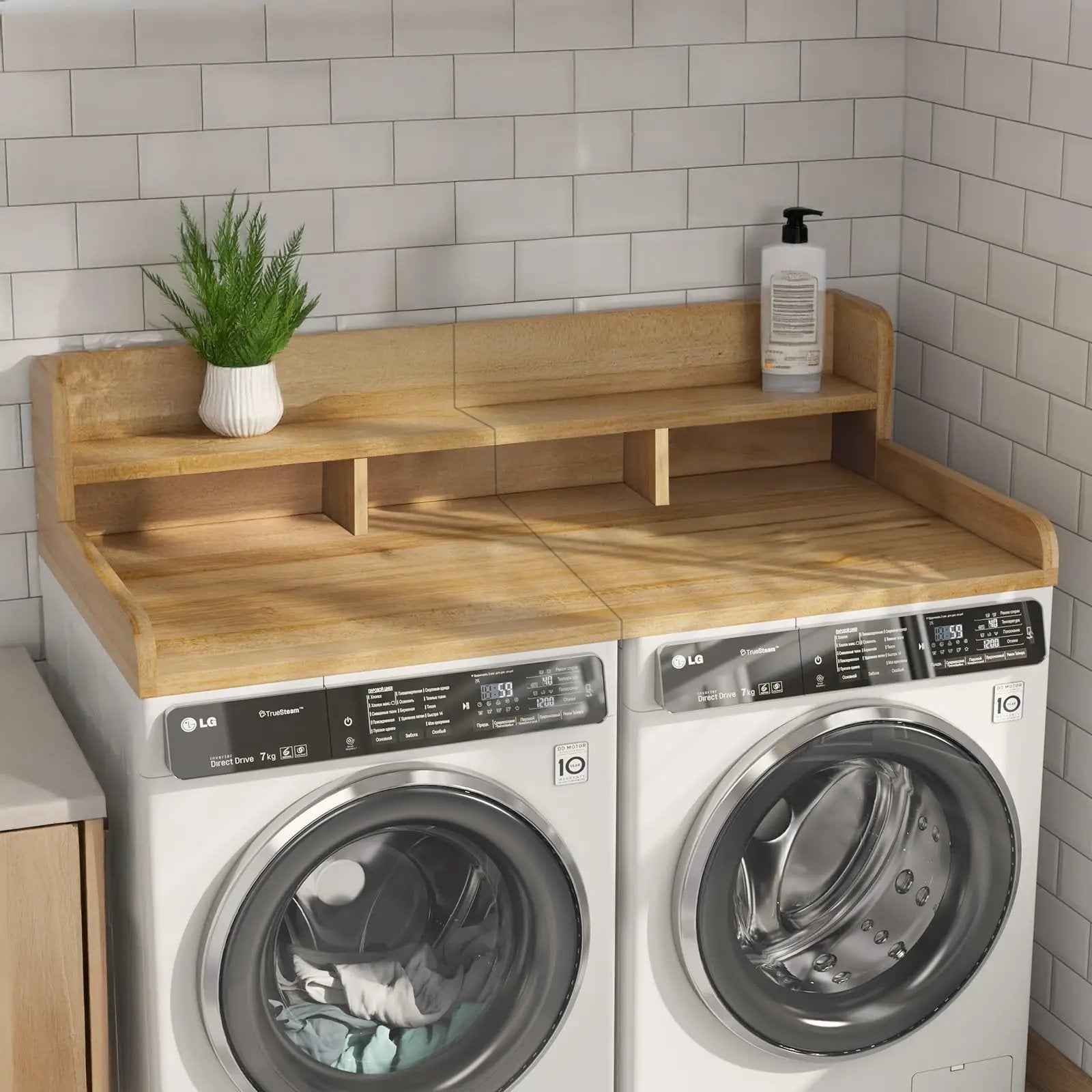 Washer Dryer Countertop with Non-Slip Pads by HouseOfZazla