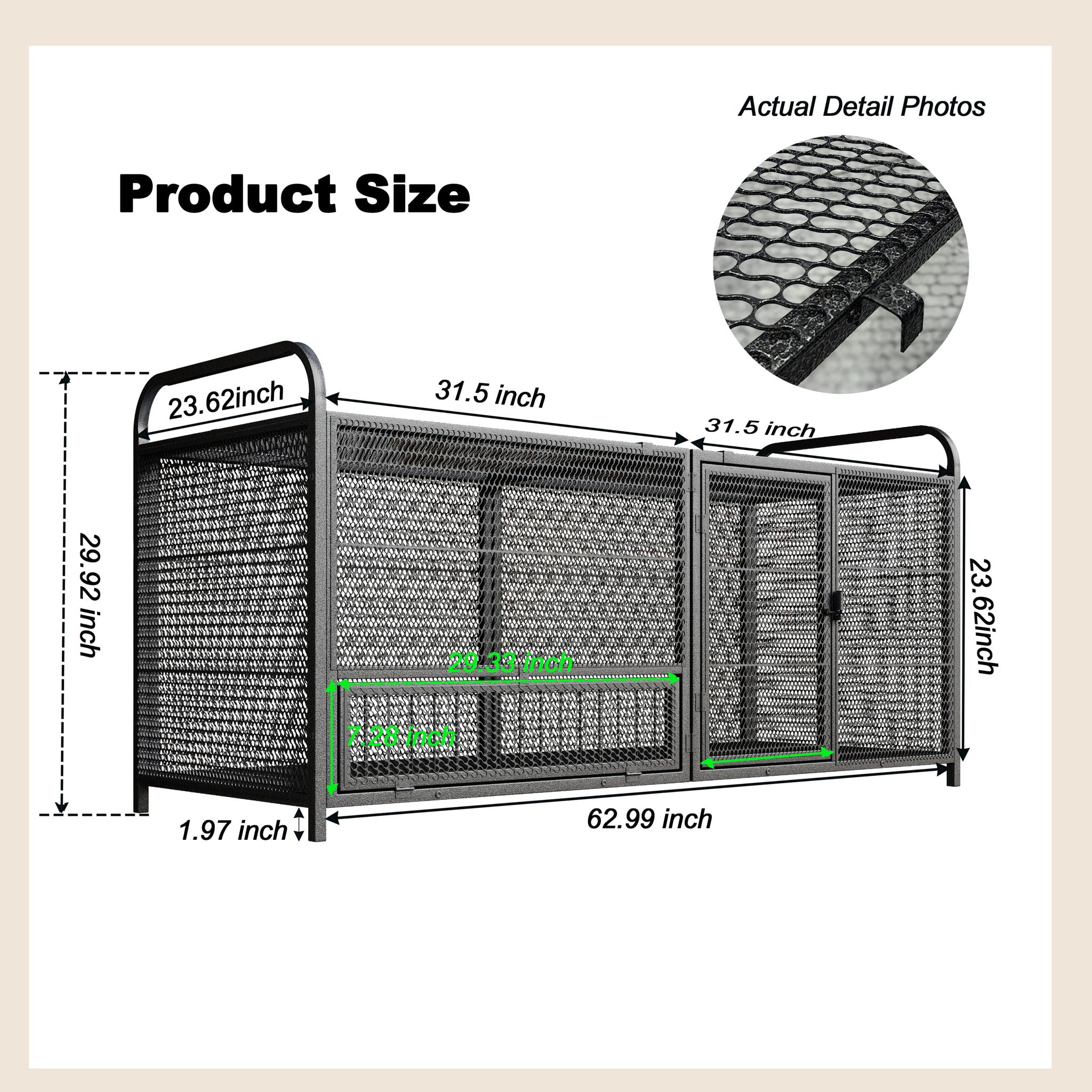 Chicken Cage, Poultry Breeding Coop - Black / Silver by HouseOfZazla