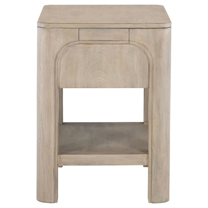Solano 1-drawer Nightstand Bedside Table Weathered Mango by Unique Piece Furniture