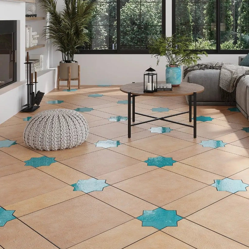 Terracotta 18x18 Matte Square Porcelain Large Format Tile (5 pack, 10.9 sq ft/case) by Apollo Tile