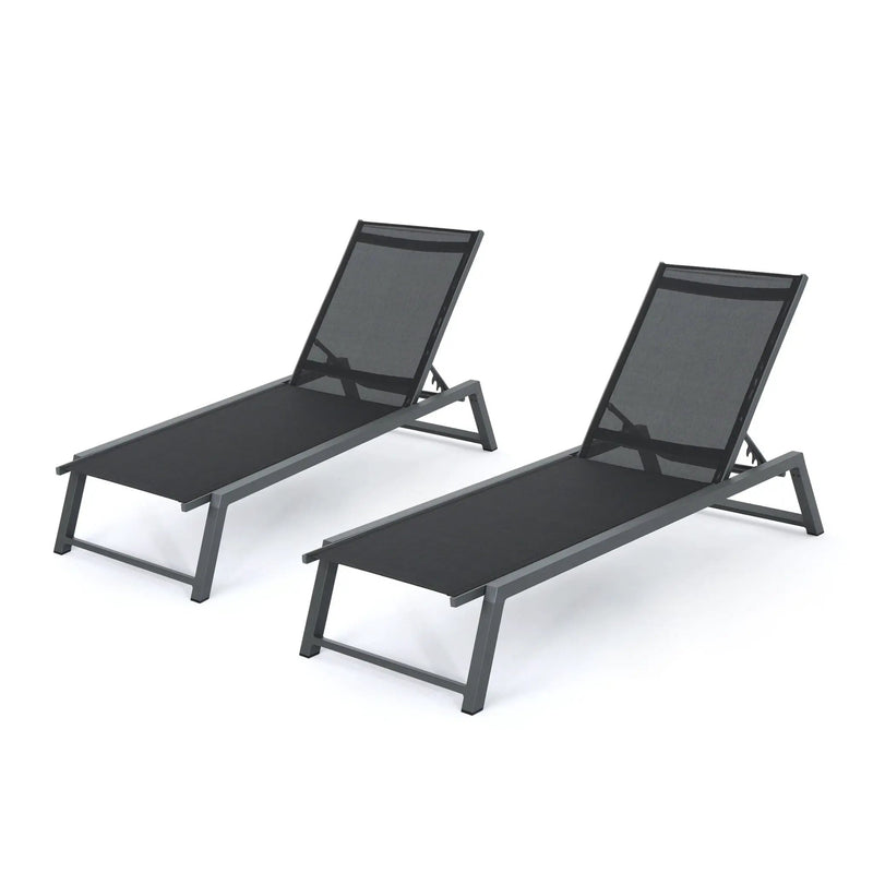 Myers Modern Chaise Lounge Set With Adjustable Back by HouseOfZazla