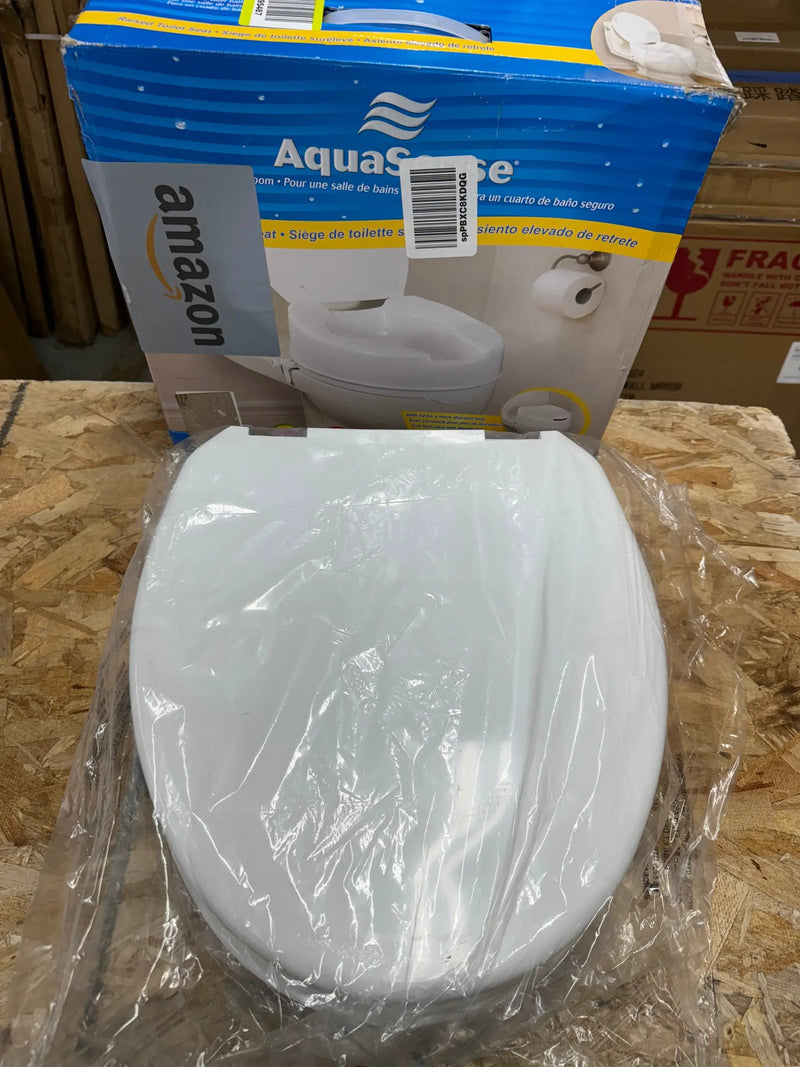 Drive Medical 770-626 AquaSense Raised Toilet Seat with Lid, Standard Seat, White by Selzalot