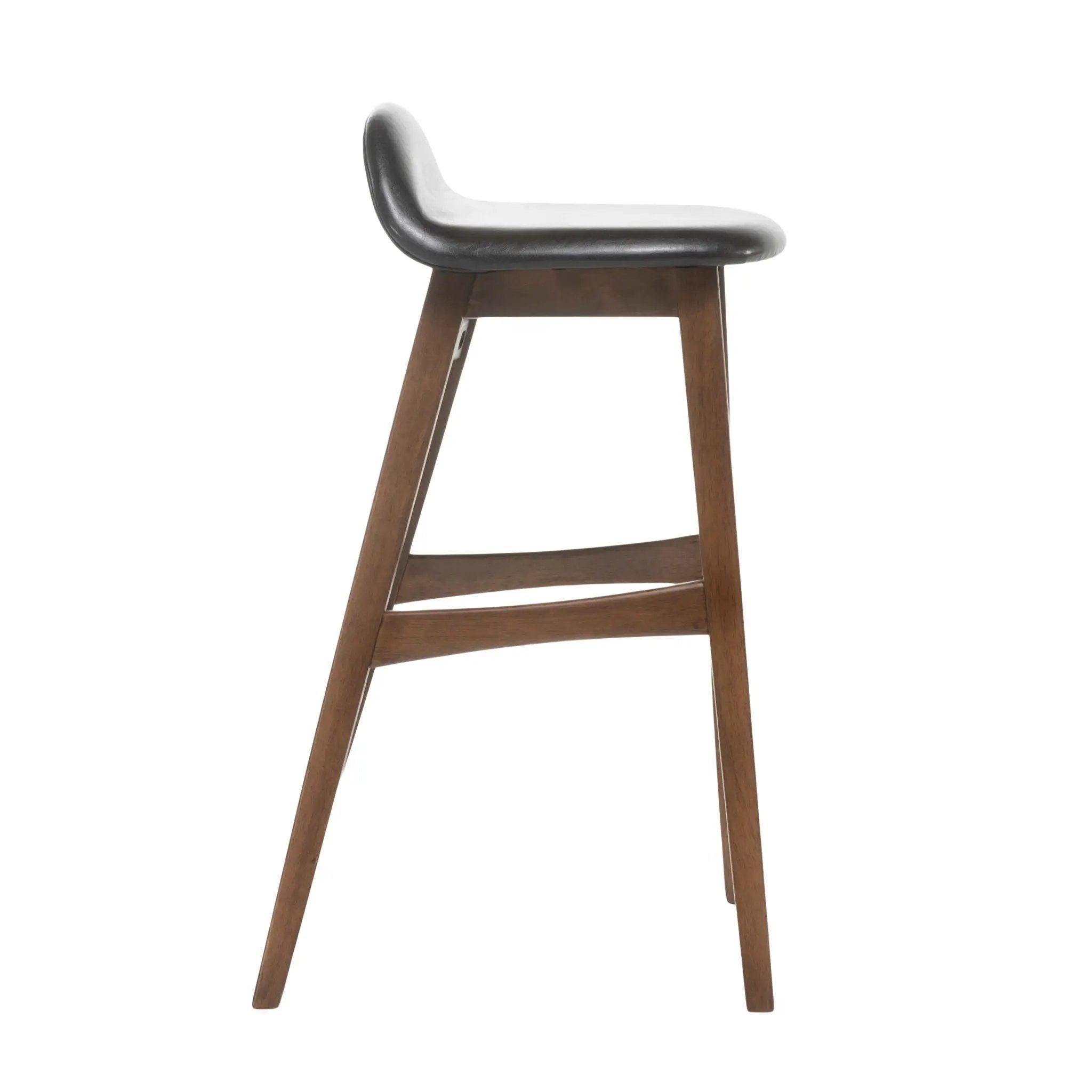 Contemporary Bar Stool With Stylish Seat And Small Backrest by HouseOfZazla