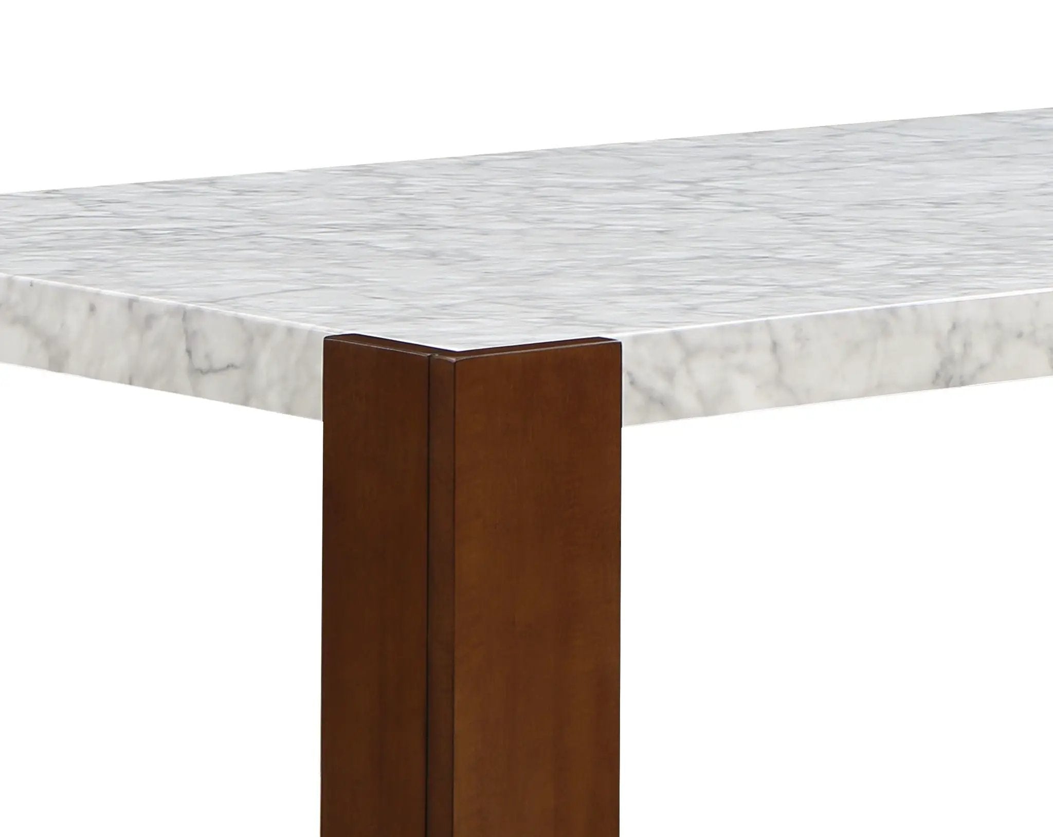 Hettie - Dining Table With Engineered Stone Top - Brown by Unique Piece Furniture