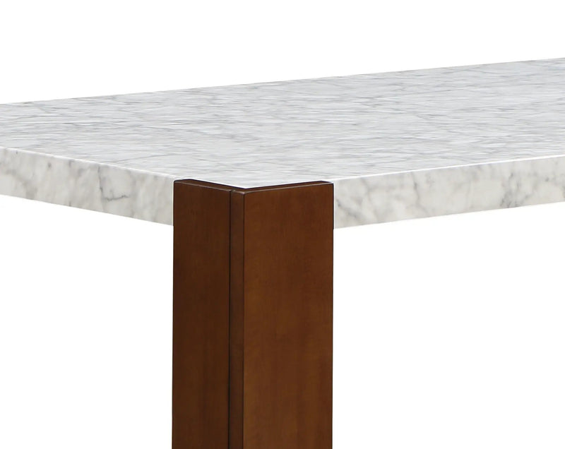 Hettie - Dining Table With Engineered Stone Top - Brown by Unique Piece Furniture