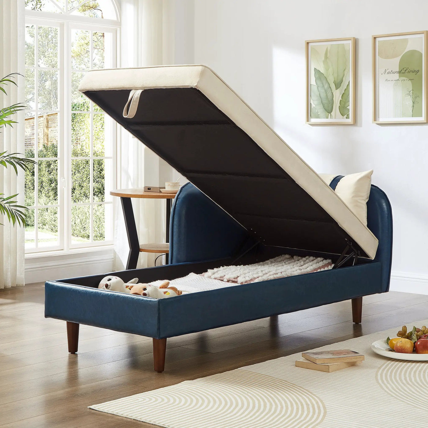 65" Storage Chaise Lounge Sofa by HouseOfZazla