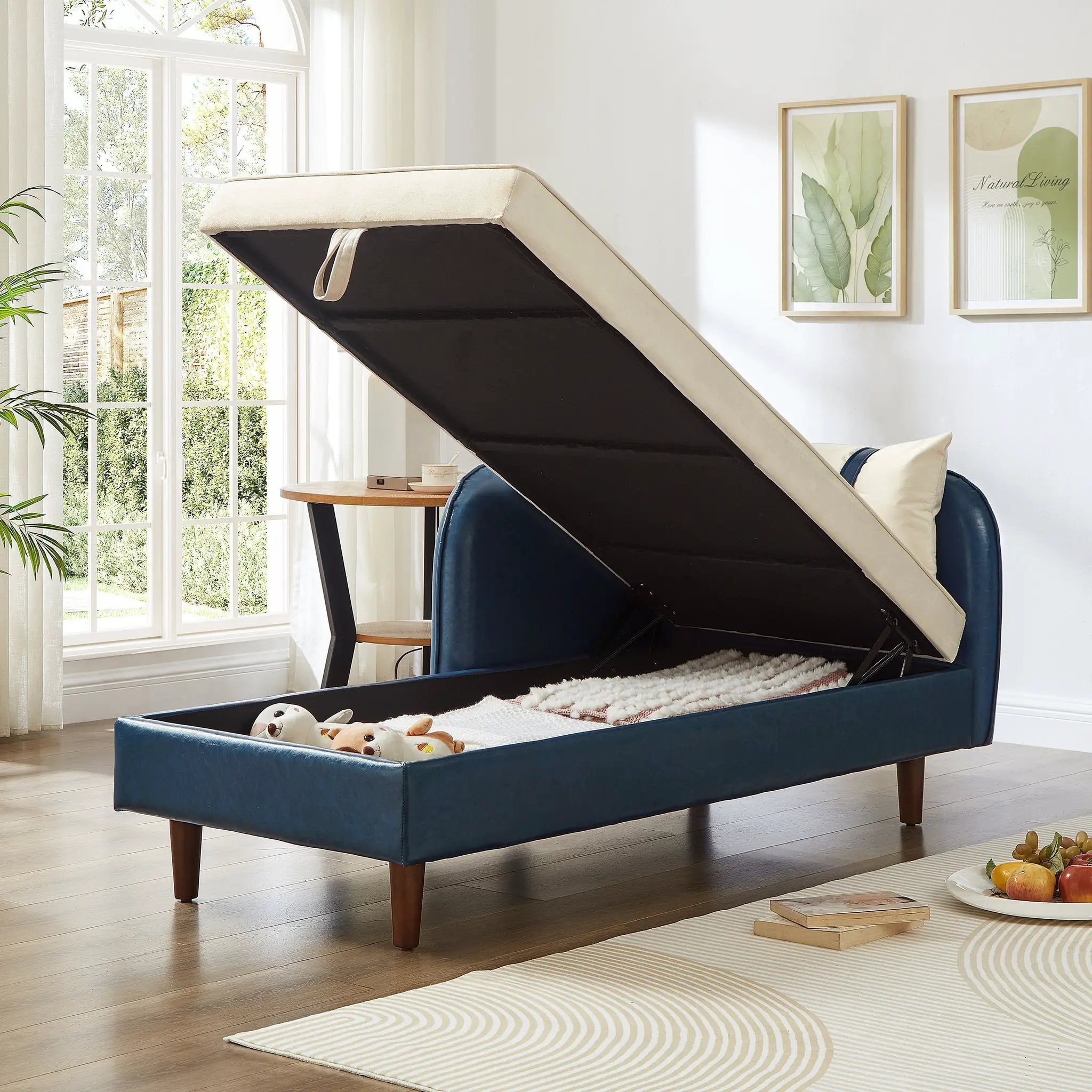 65" Storage Chaise Lounge Sofa by HouseOfZazla