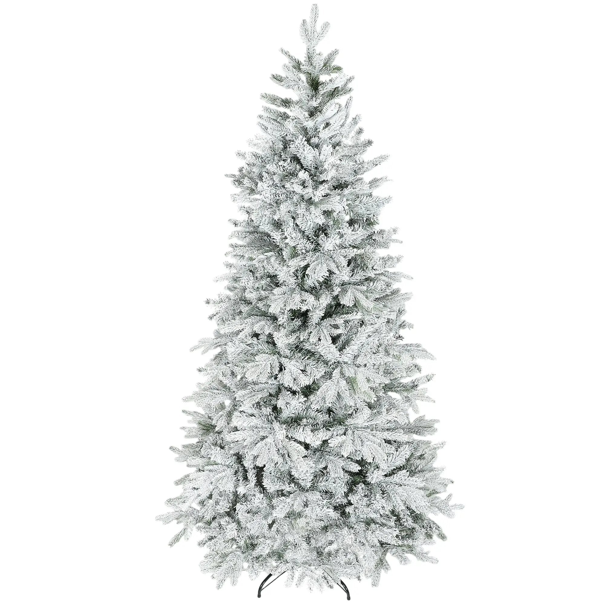 7.5 Ft Artificial Frosted Christmas Tree by HouseOfZazla