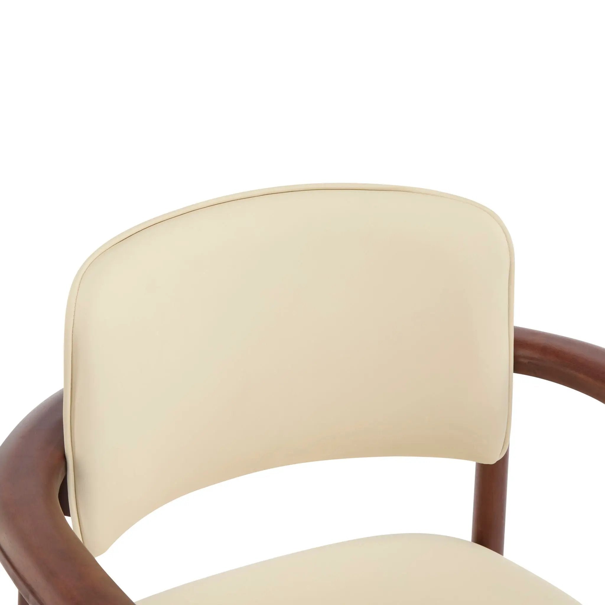 Dining Room Chairs, Ideal For Home & Kitchen (Set of 2) - Beige / Dark Walnut by HouseOfZazla