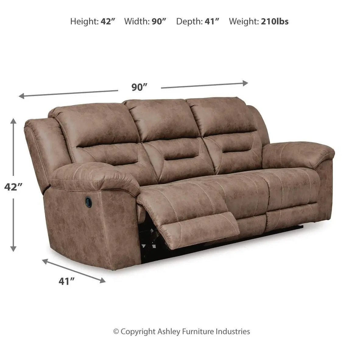 Stoneland - Reclining Sofa by Unique Piece Furniture