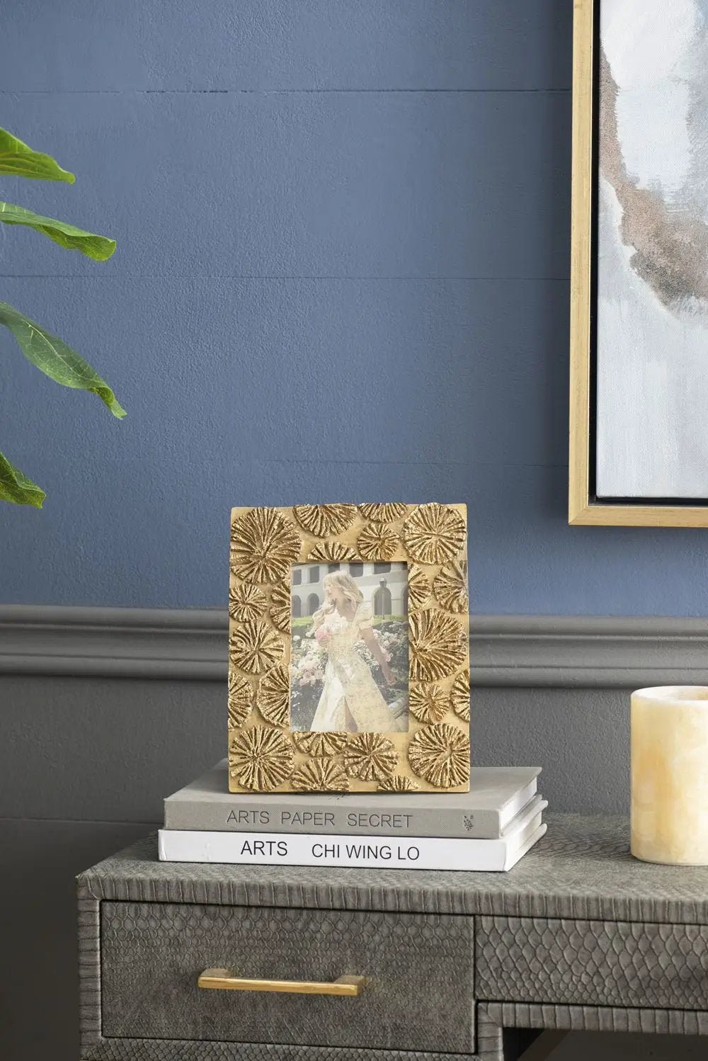 Photo Frame, Opening (Set of 2) - Gold by Unique Piece Furniture
