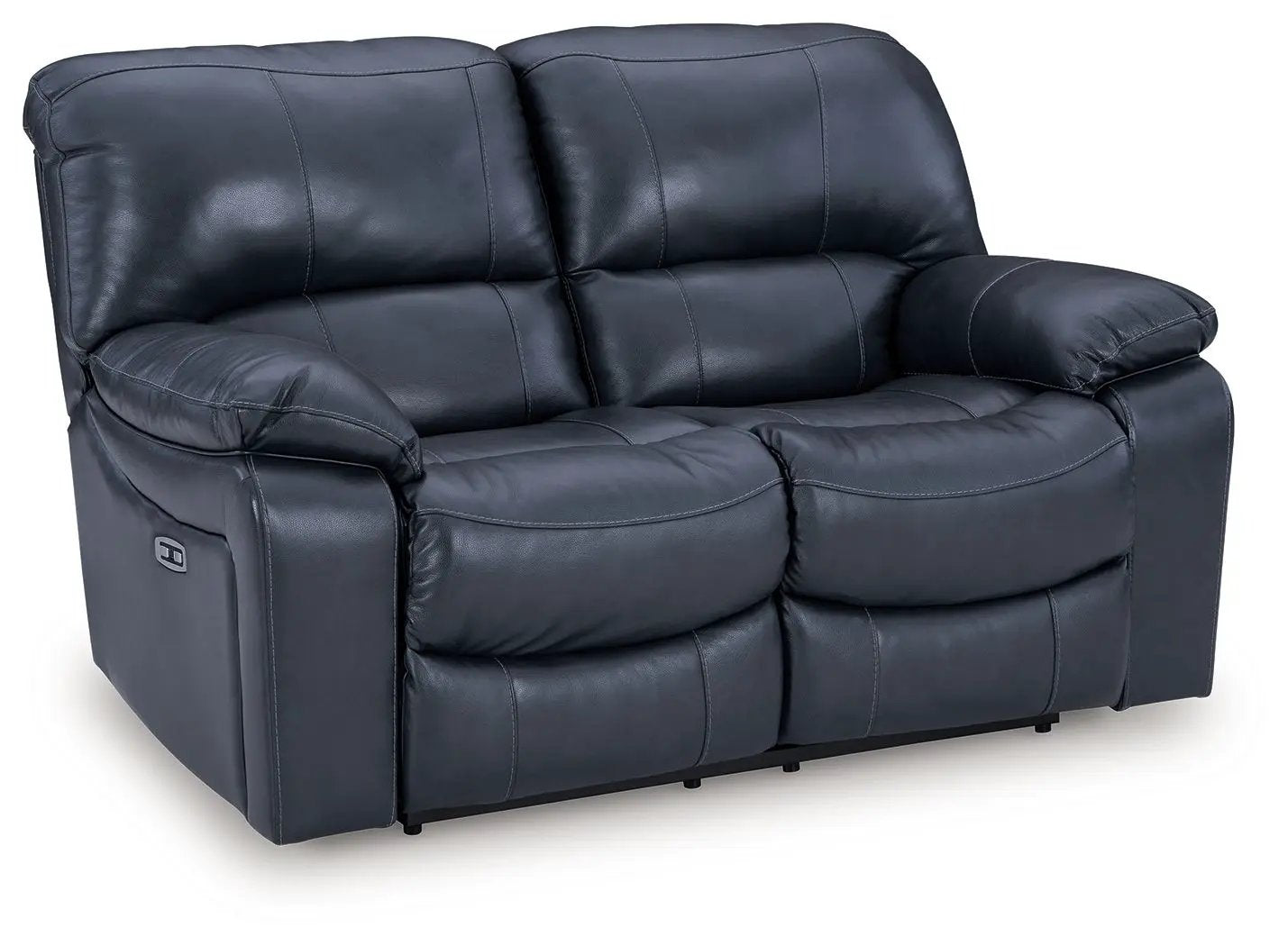 Leesworth - 3 Pc. - Power Reclining Sofa, Power Reclining Loveseat, Power Rocker Recliner - Ocean by Unique Piece Furniture