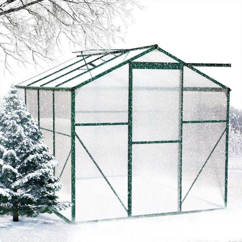 Polycarbonate Greenhouse - 6'x8' Heavy Duty Walk-in Plant Garden Greenhouse by HouseOfZazla