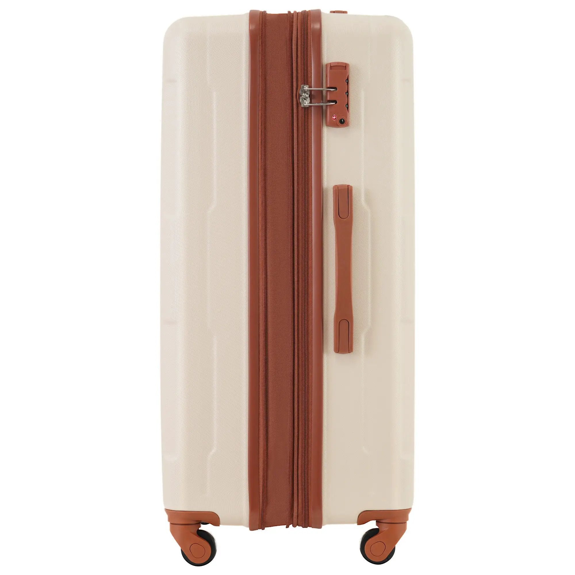2 Piece Luggage Set With Bags Expanable Spinner Wheels ABS Lightweight Suitcase With Tsa Lock 20" / 28" by HouseOfZazla