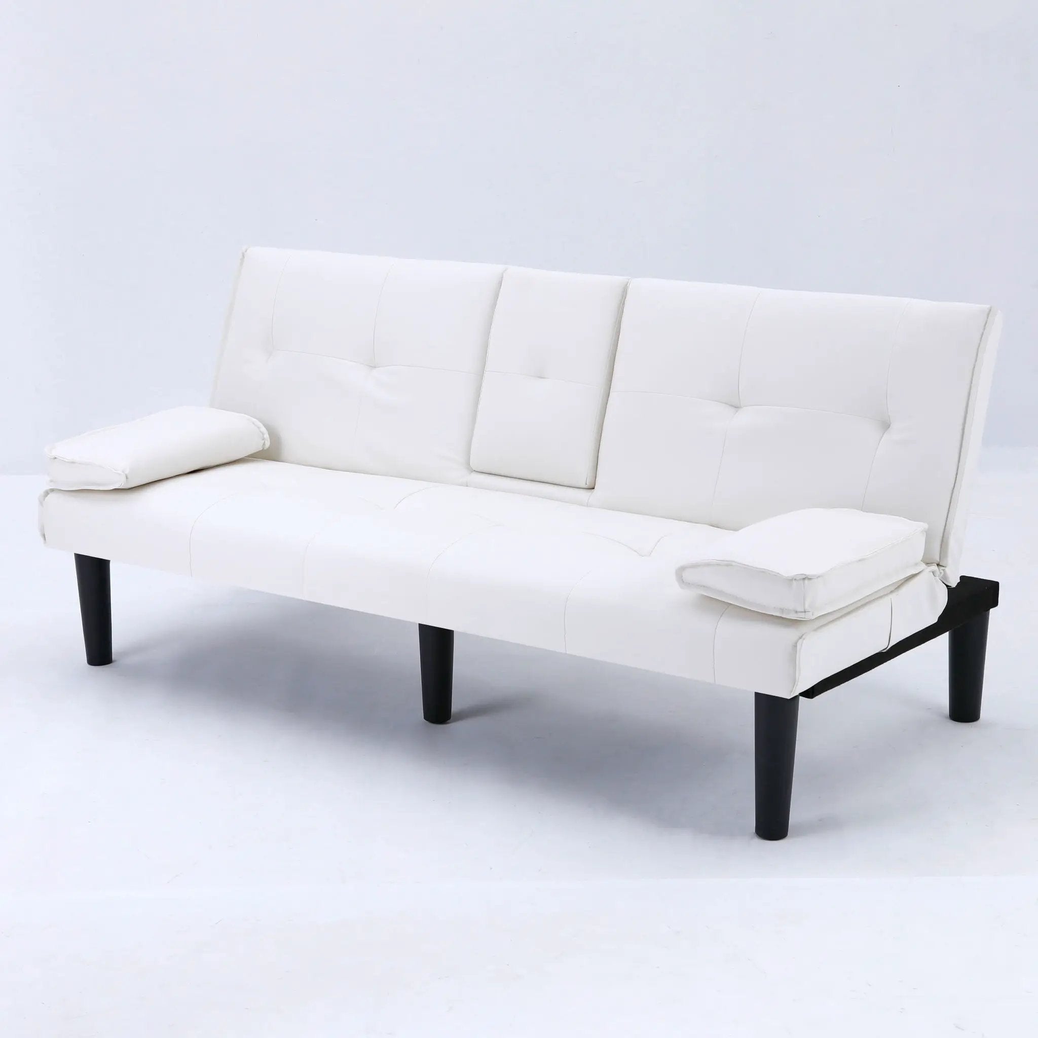 Sofa Bed With Foldable Design And Cup Holder by HouseOfZazla
