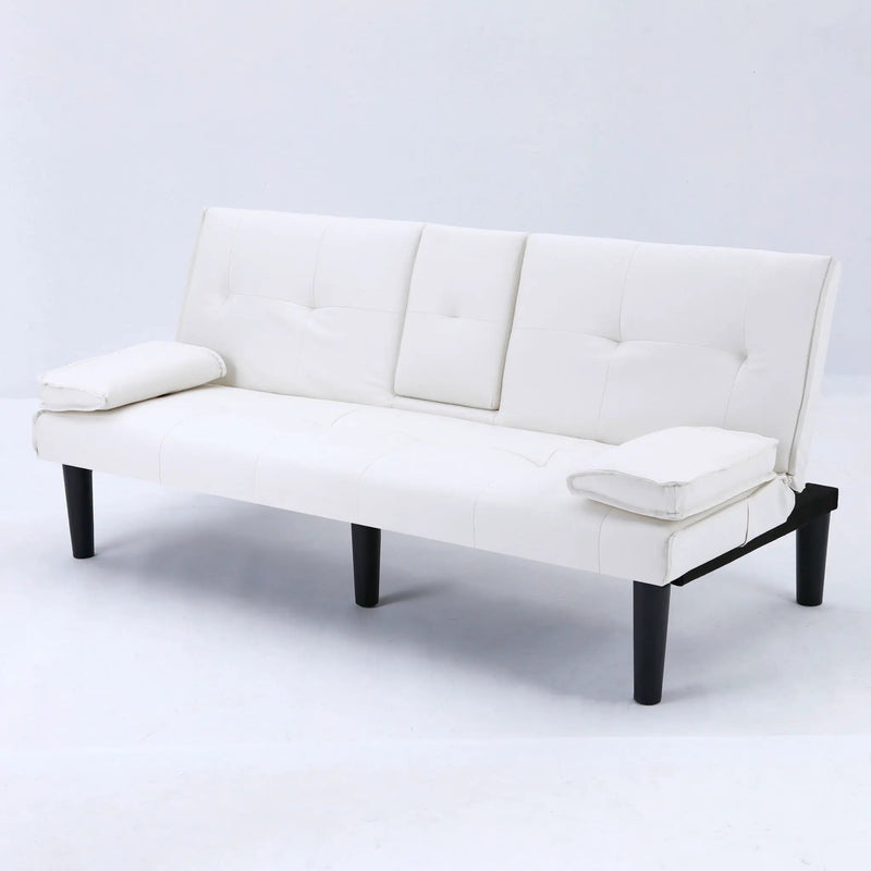 Sofa Bed With Foldable Design And Cup Holder by HouseOfZazla