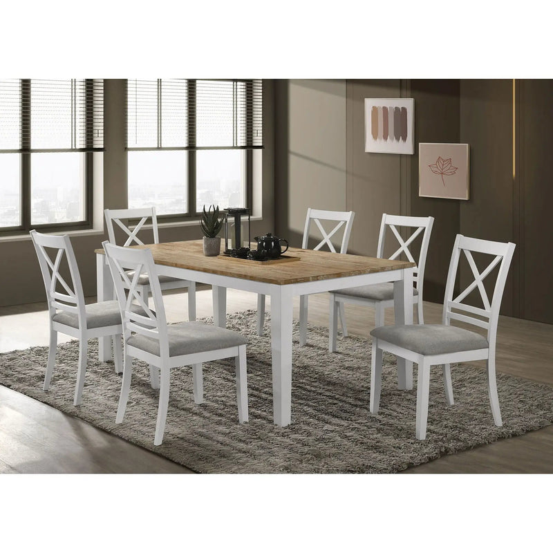 Evanston - Cross Back Dining Side Chair (Set of 2) - White