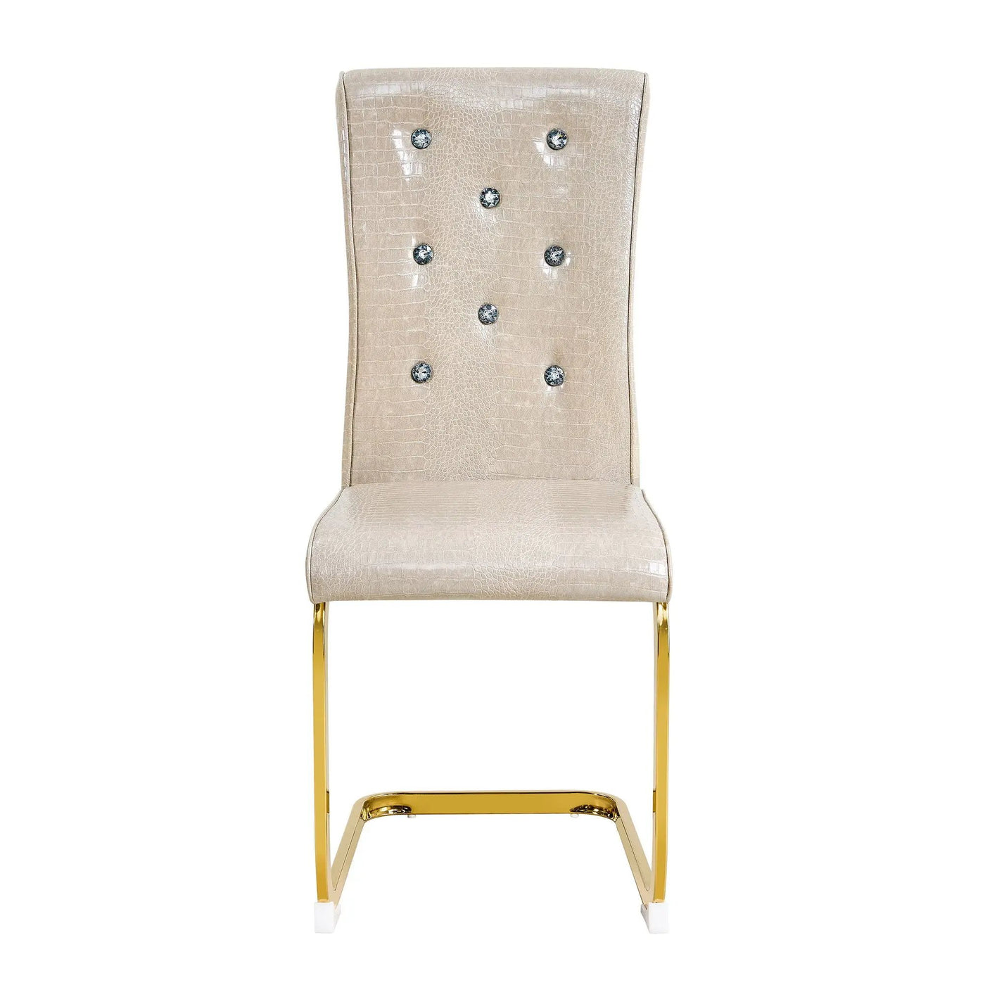 Elegant Design Alligator Skin Upholstered Dining Chairs by HouseOfZazla