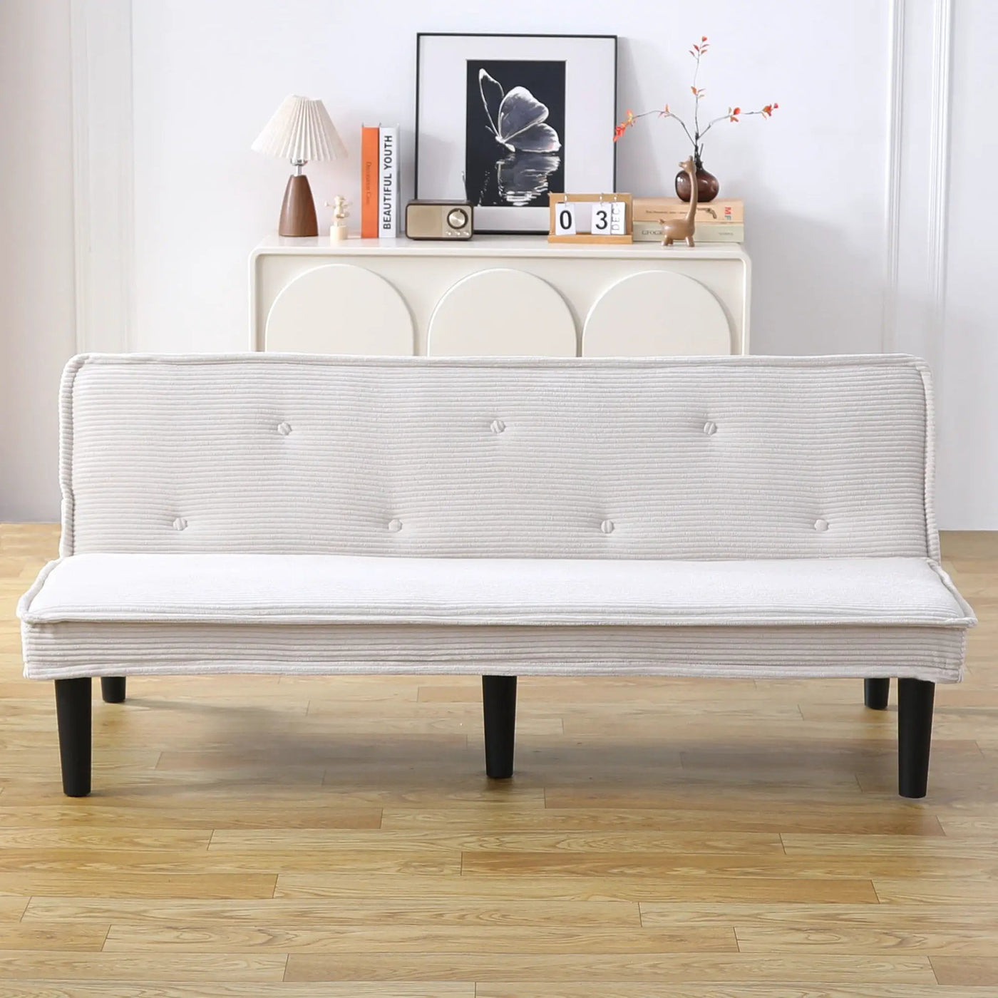 Versatile Sofa Bed With Solid Wood Frame by HouseOfZazla