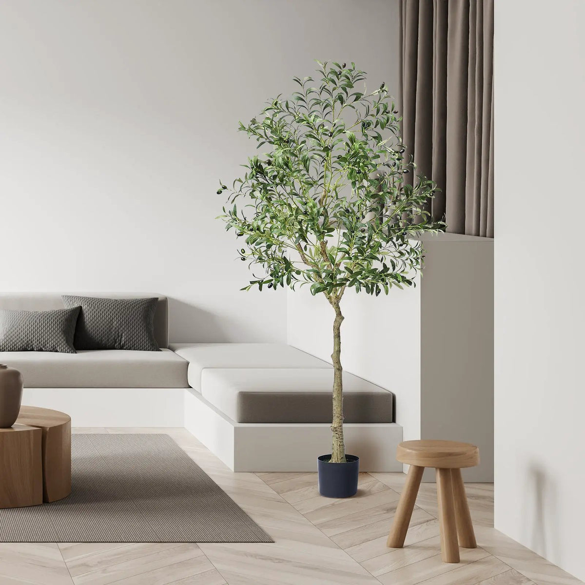 Artificial Olive Tree - 6 FT Tall Faux Plant by HouseOfZazla