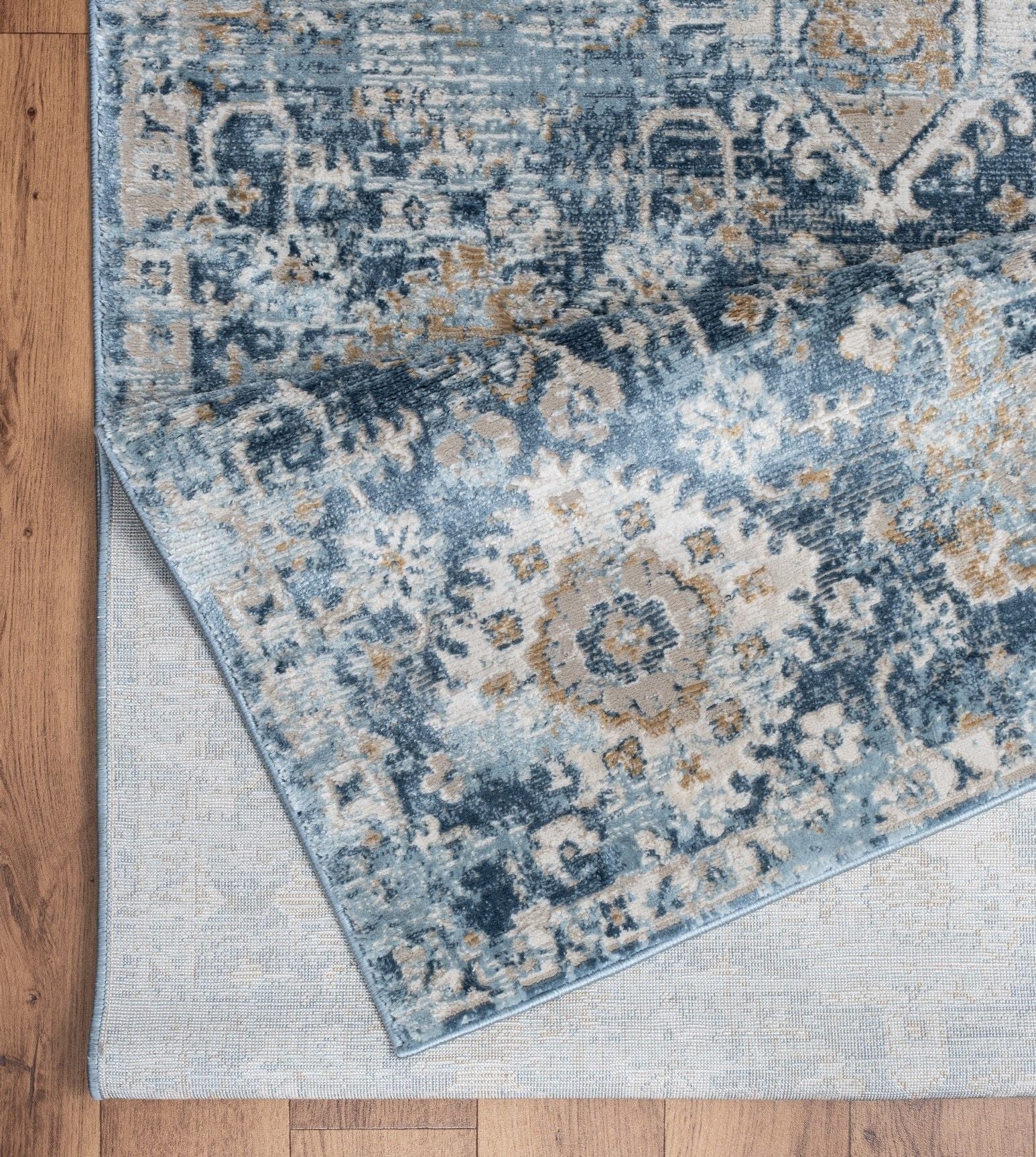 Noble - 5'3" X 7'3" Area Rug - Blue by HouseOfZazla