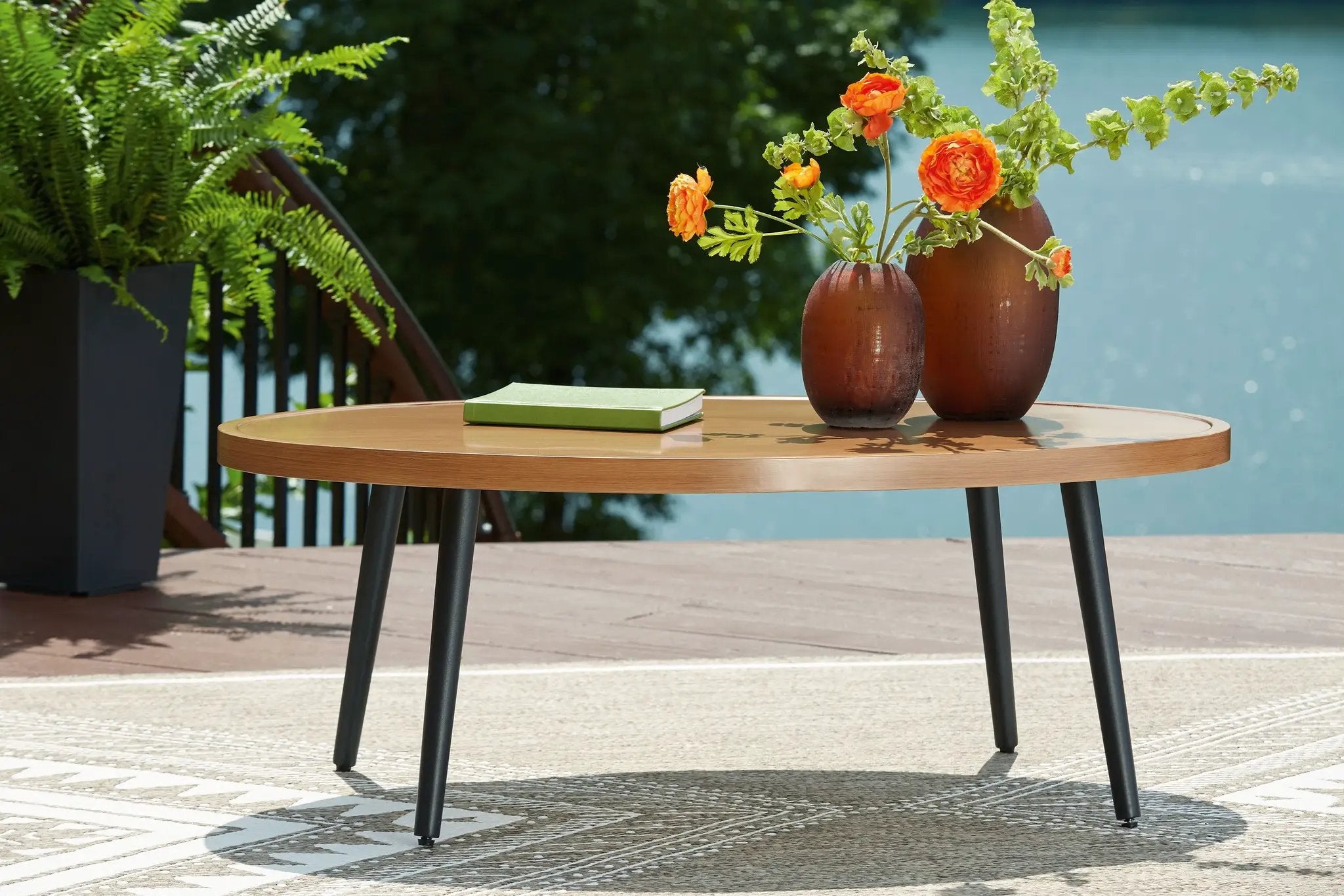 Horizon Hall - Cocktail Table - Two-tone Brown by Unique Piece Furniture